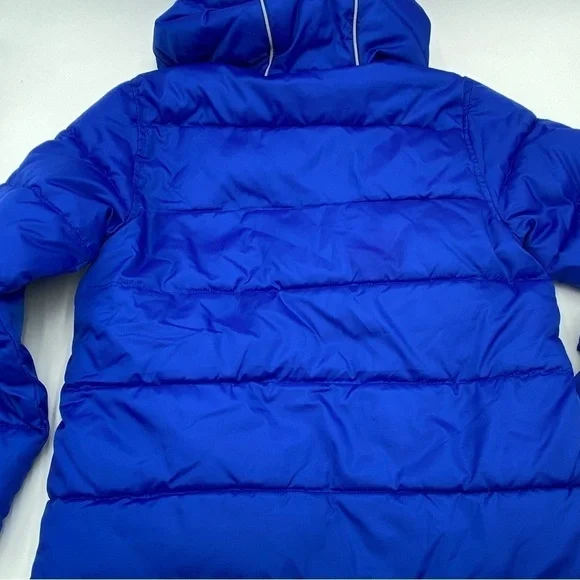 Crewcuts Kids Hooded Puffer Jacket Blue Full Zip Pockets Outerwear Winter 12 Jackets Coats